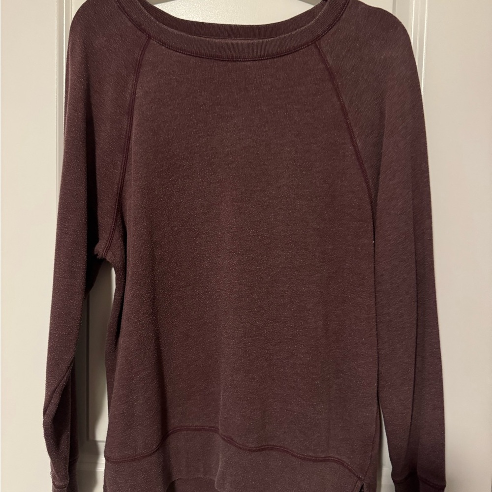PINK Victoria's Secret Maroon Oversized Sweatshirt